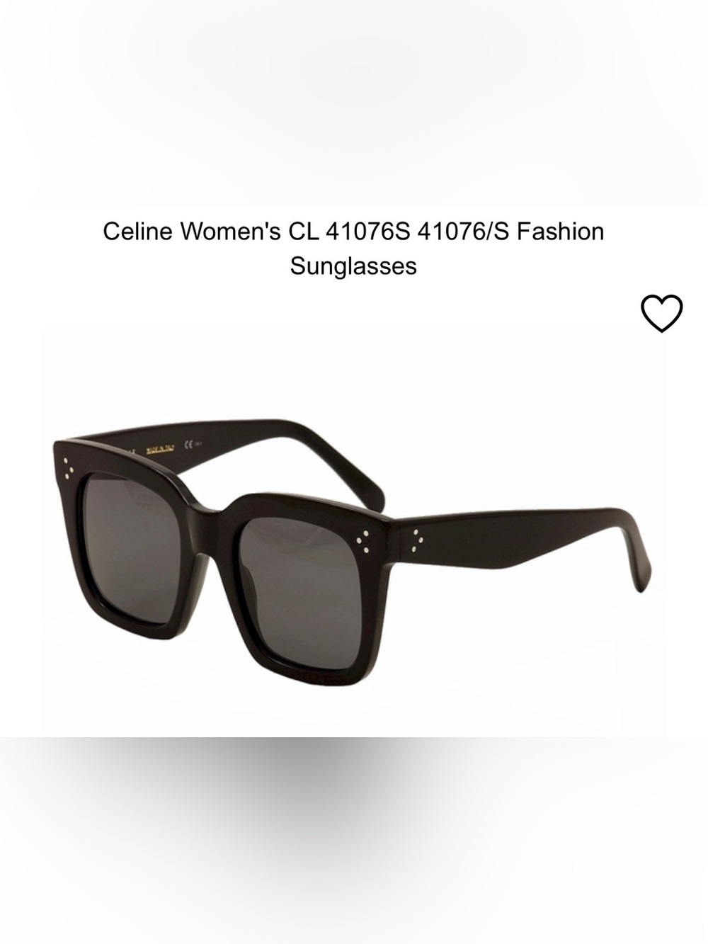 Celine Classic black square sunglasses CL 41076/S